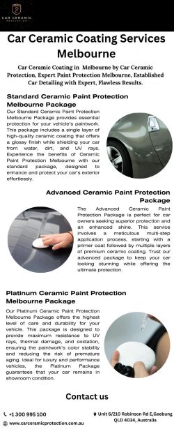 Car Ceramic Coating Services Melbourne