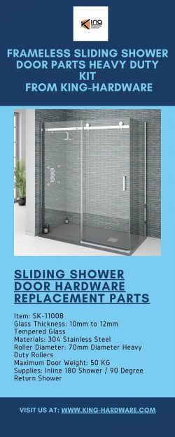 Frameless Shower Door Hardware, Supplies and Replacement Parts from King Hardware