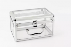 Customized Aluminum Acrylic Box, Transparent Aluminum Showcases Wholesaler