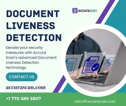 Document Liveness Detection – Accura Scan