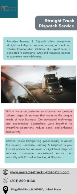Get Straight Truck Dispatch Service for Efficient Deliveries