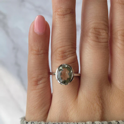 Natural Splendor: Green Amethyst jewelry and Ring