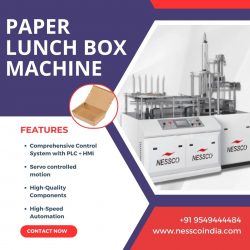 Nessco Fully Automatic Paper Lunch Box Making Machine