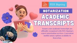 Notarization academic transcripts