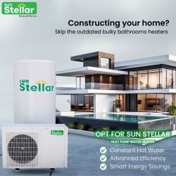 Perfect For Modern Homes, Sun Stellar Heat Pump Water
