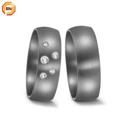 Simple Titanium Wedding Rings