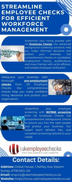 Streamline Employee Checks With Reliable Solutions