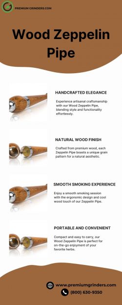 Top Wood Zeppelin Pipe at Premium Grinders