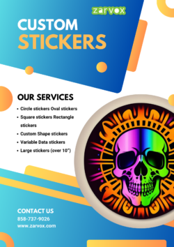 Get Best Gallery Custom Stickers in San Diego – Zarvox