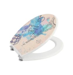 MDF Fun Printed Flip Printed Toilet Seat