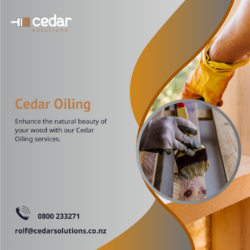 For Cedar oiling Auckland get in touch with us to discuss your options