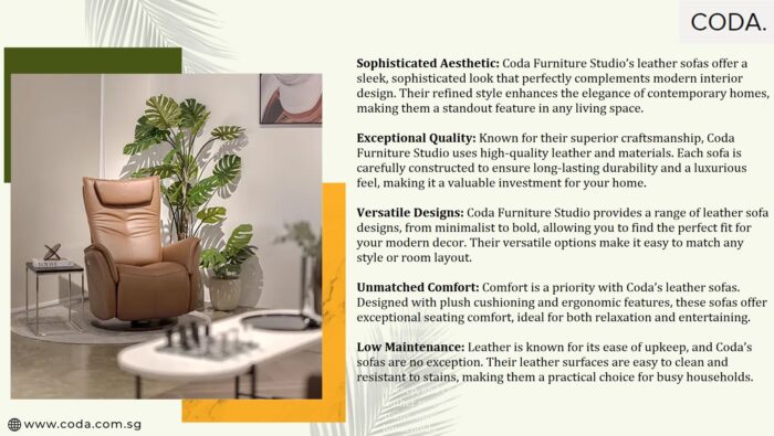 Coda: Luxurious Leather Sofas for Modern Homes