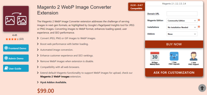 Magento 2 WebP Image Converter Extension