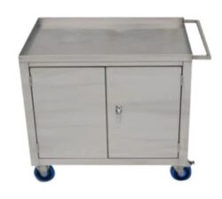 Cleanroom pass-throughs with 316 stainless steel doors
