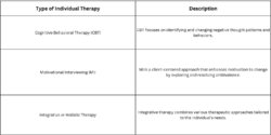 Different Types of Individual Therapy