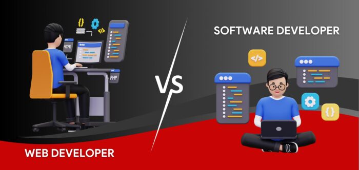 Web developer vs software developer