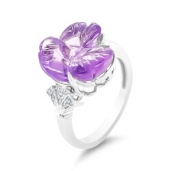 Gold Amethyst Rings for Women