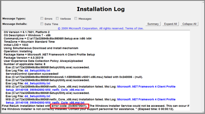 Get Steps to Fix Windows Update Error Code 0x80070641