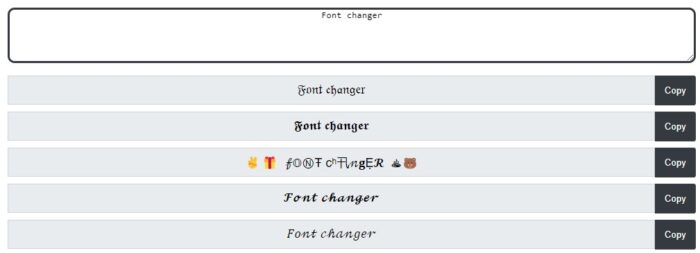 Font changer