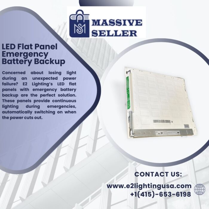 LED Flat Panel Emergency Battery Backup