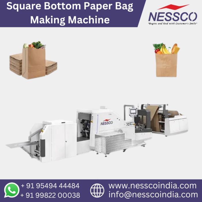Nessco High Durable Square Bottom Bag Making Machine