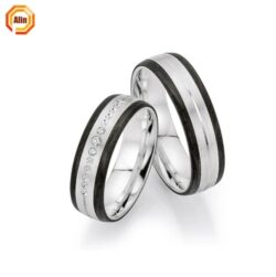 Alin Accessory Carbon Fiber Wedding Bands