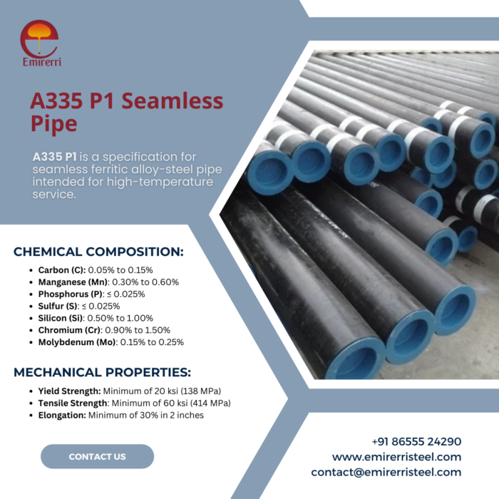 A335 P1 Seamless Pipe: An Essential Component in High-Temperature Applications