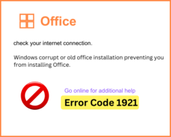 How to Fix Error Code 1921