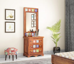 Dressing Table with Mirror & Storage @Upto 70% Off | Wooden Street