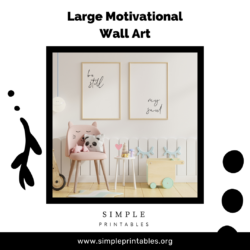 Black And White Printable Wall Art Quote