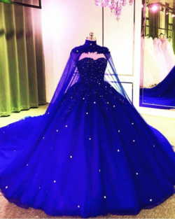 2025 Royal Blue Prom Dresses Ball Gown Sweet 16 Vintage Quinceanera Dress from Mychicdress.com