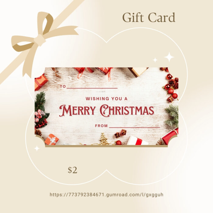 Festive gift card