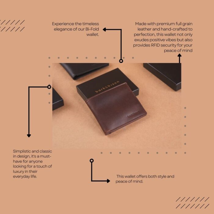 Leather wallets Bark And Bison