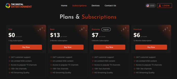 IPTV Subscriptions