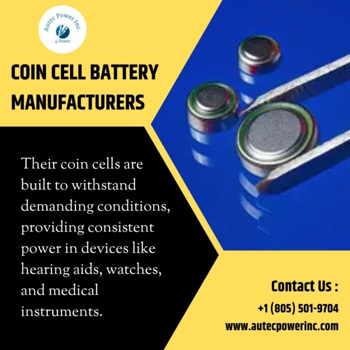 Coin Cell Battery Manufacturers
