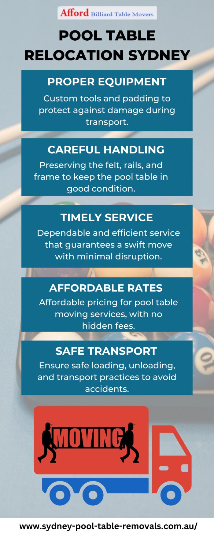 Pool Table Relocation Sydney