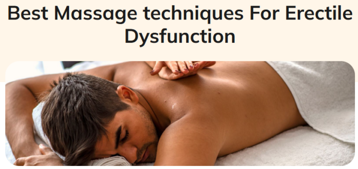 Massages for ED