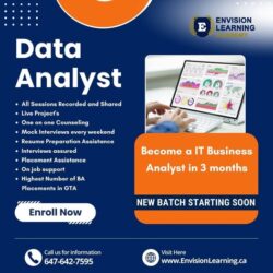 Data Analyst Training in Mississauga: Your Path to Career Success at Envision Learning Academy