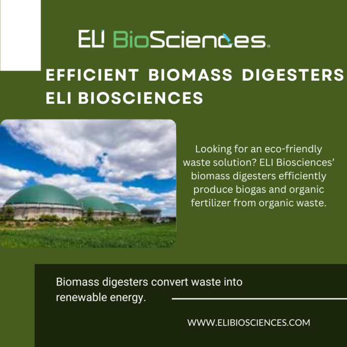 Efficient Biomass Digesters | ELI Biosciences