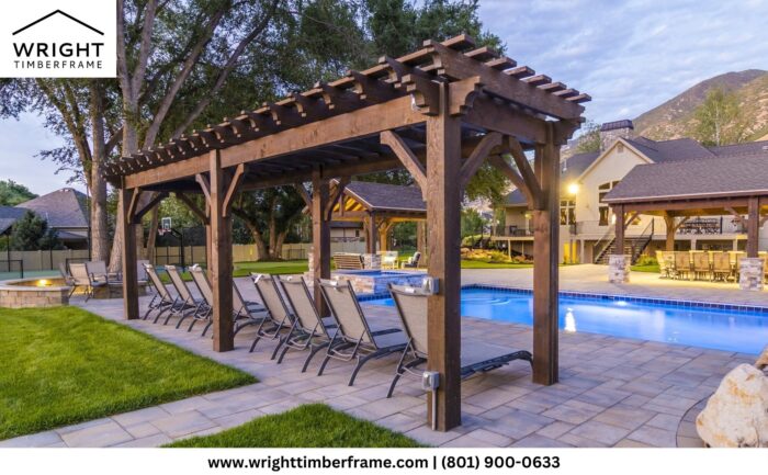Timber Frame Pergolas | Wright Timberframe