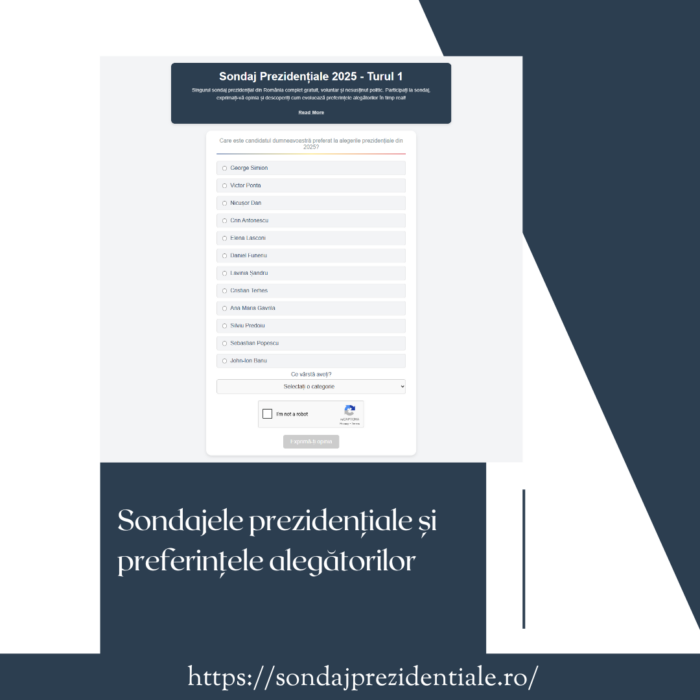 Sondaj Prezidentiale 2025