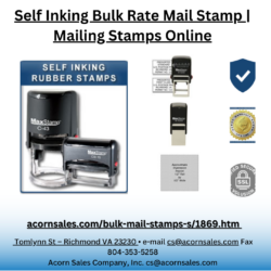 Self Inking Bulk Rate Mail Stamp