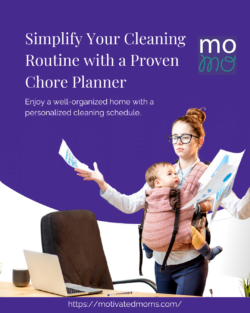 Motivated Moms Cleaning Schedule