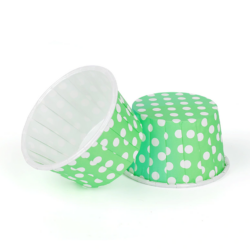 Dotted Style Roll Mouth Baking Paper Cupcake Liners
