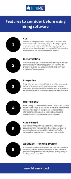 Features to consider before using hiring software