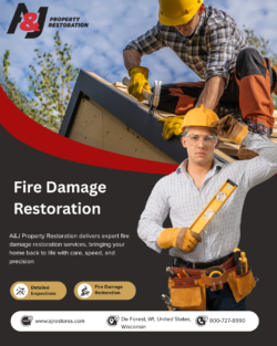 Expert Fire Damage Restoration Services by A&J Property Restoration