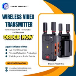 High Quality Wireless Video transmitter for outdoor live streaming