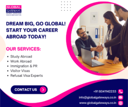 Dream big, Go global start your career abroad today