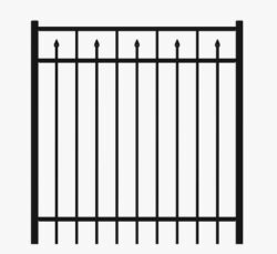 Black Aluminum Gates