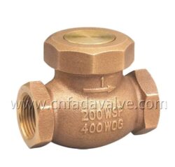 1” FNPT Bronze Spring Loaded Lift Check